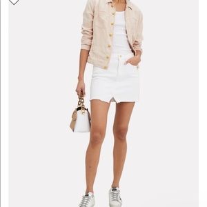 Frame Le Mini Raw Hem Skirt